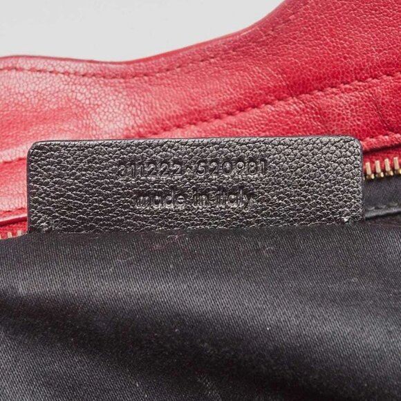 Yves Saint Laurent Red Calfskin Leather Small Cabas ChYc Bag - Picture 12 of 12